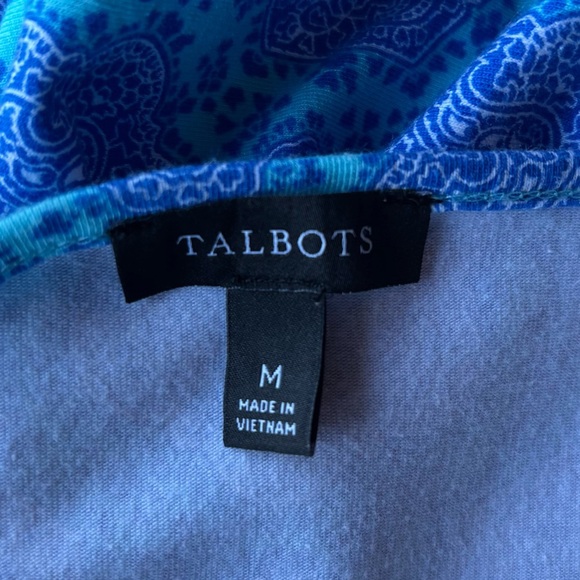 Talbots Blue Patterned Maxi Dress - Picture 2 of 4